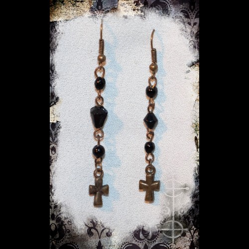 Boucles d'oreilles croix