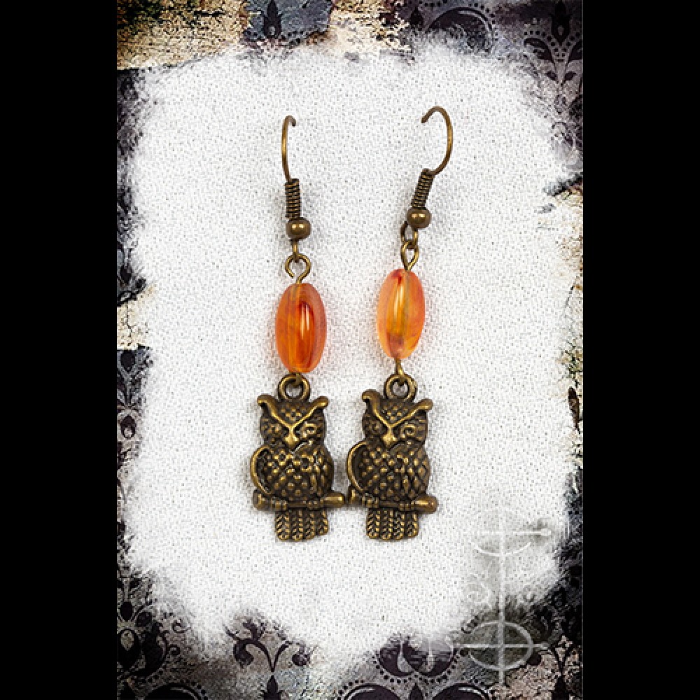 Boucles d'oreilles hibou