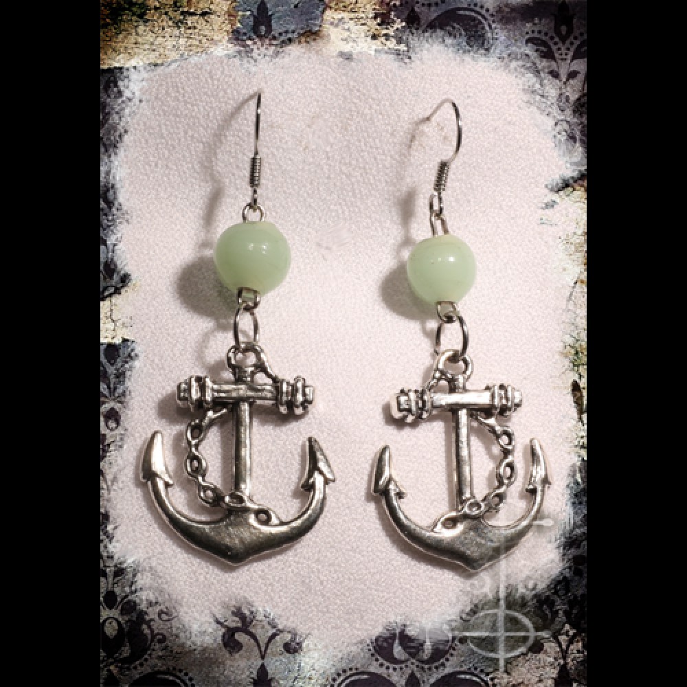 Boucles d'oreilles marine