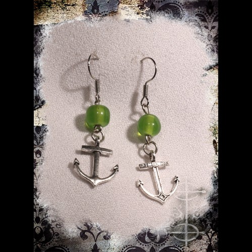 Boucles d'oreilles marine