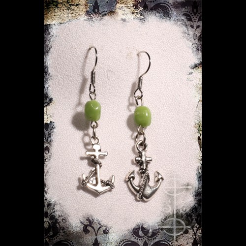 Boucles d'oreilles marine