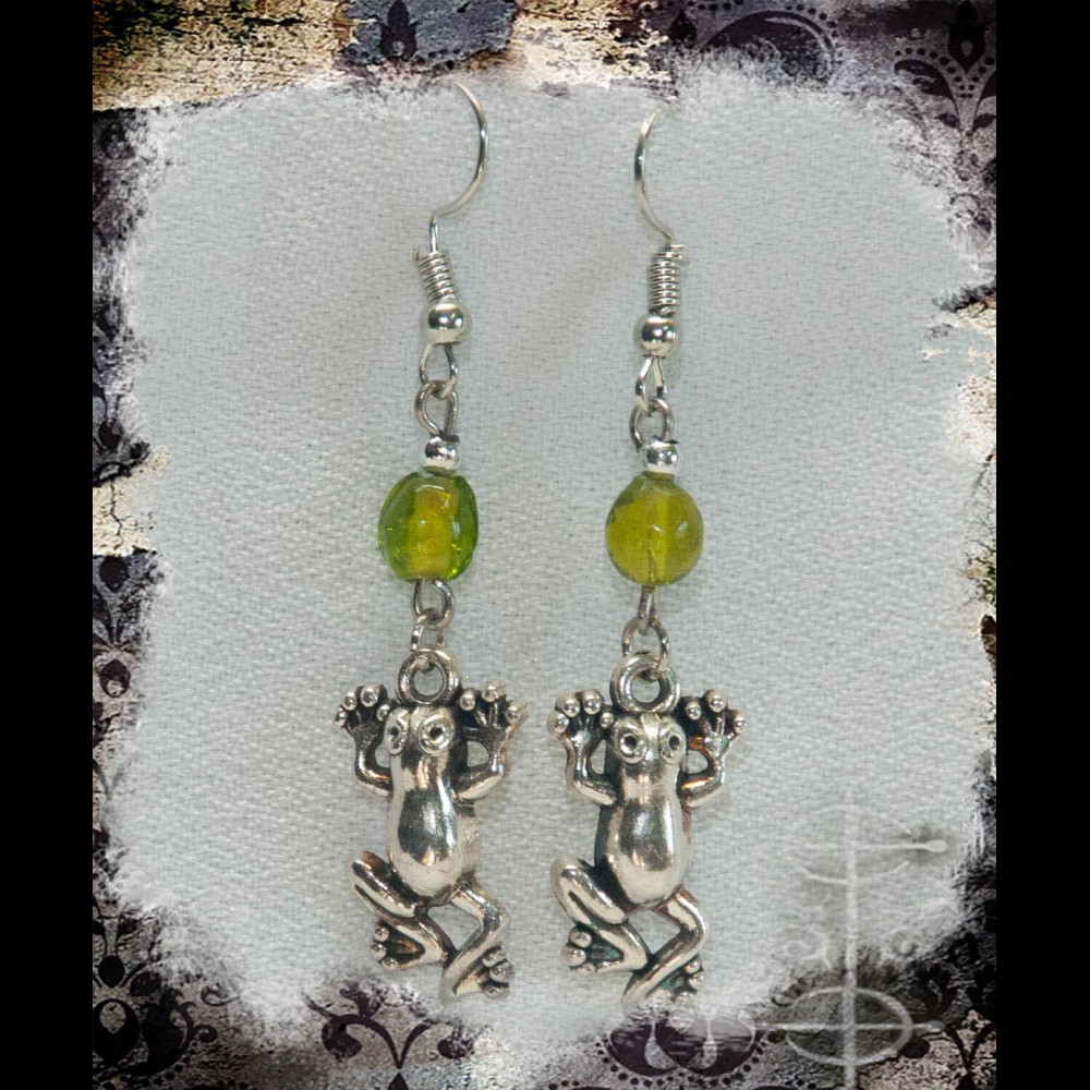 Boucles d'oreilles grenouille