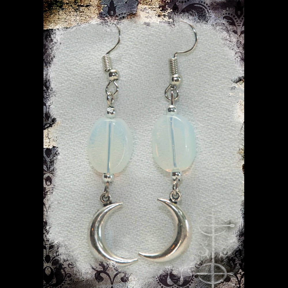 Boucles d'oreilles quartier de lune