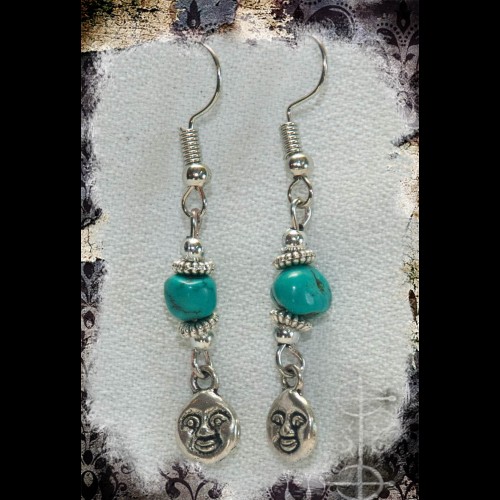 Boucles d'oreilles lune