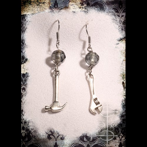 Boucles d'oreilles marteau