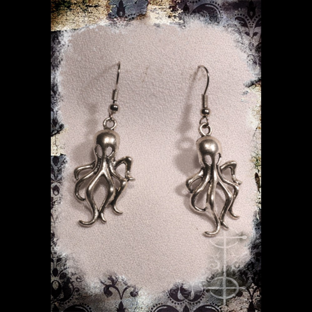 Boucles d'oreilles pieuvre